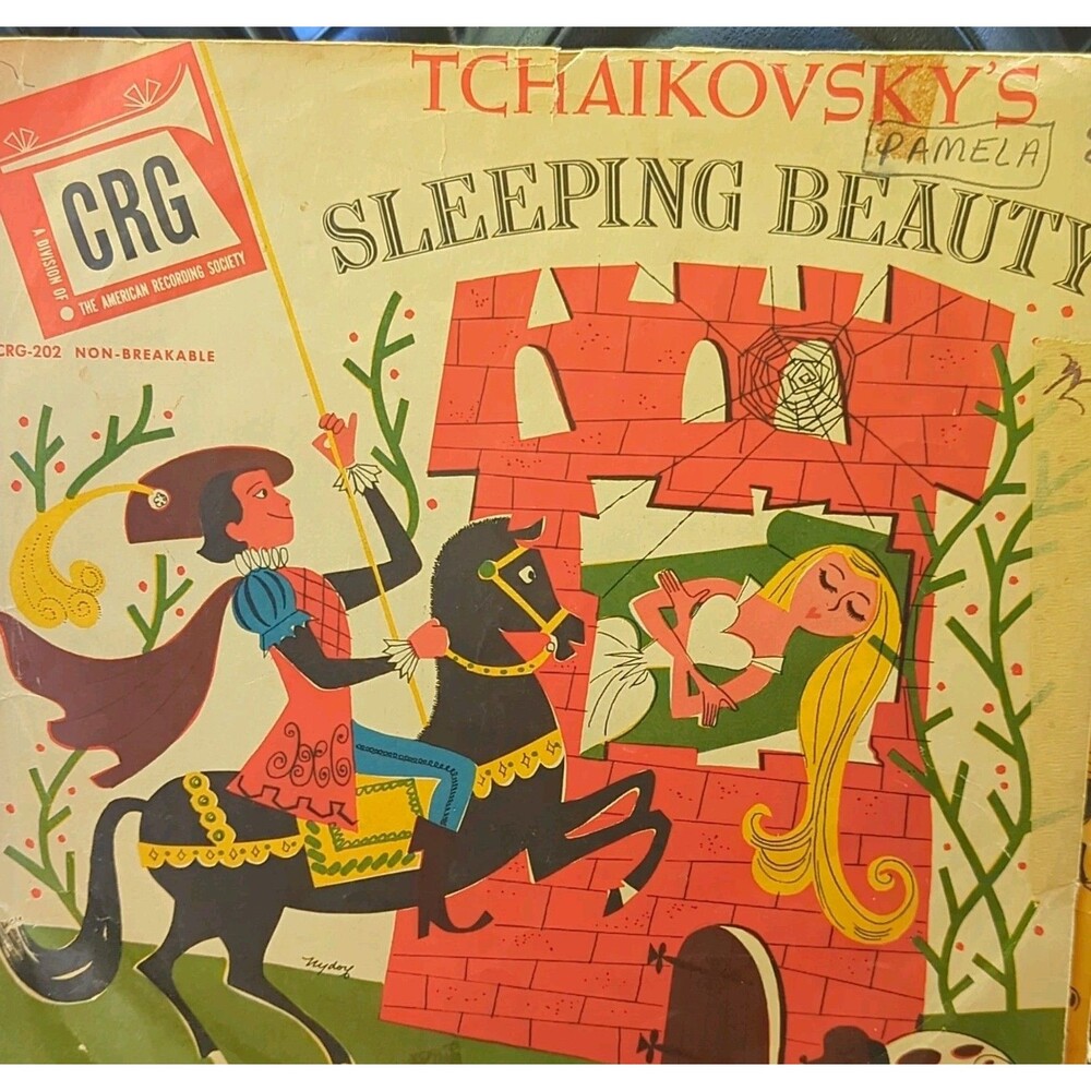 Children's Record Guild Sleeping Beauty Vinyl Record CRG-202 Multi-Record Set